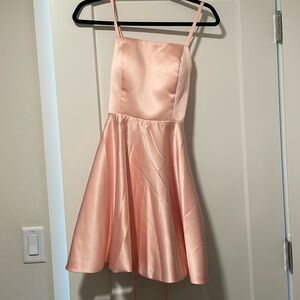Pink Satin Mini-Dress